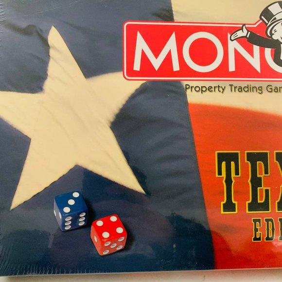 Vintage Monopoly Texas Edition Howdy! 1999 Board Game Hasbro USAopoly Sealed - Picture 2 of 9
